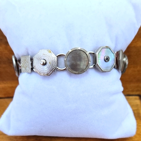 Kum-A-Part Jewelry - Vintage 1920s Kum-A-Part Cufflink Bracelet